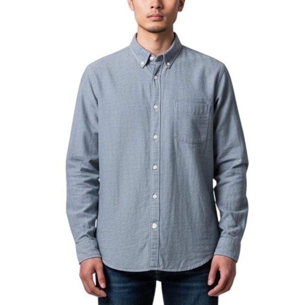 Billy Reid Mens Chambray Button Down Shirt